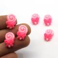 Decorative Pink Lollipop Shaped Resin Beads For Handmade Craft Bedroom Ornaments Telephone Shell Decor Beads