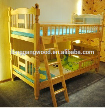 Wooden baby bed Double white children bed Black children bed