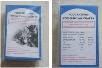 Emergency Food Ration for Liferaft