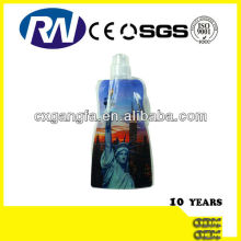 Collapsible folding water bottle