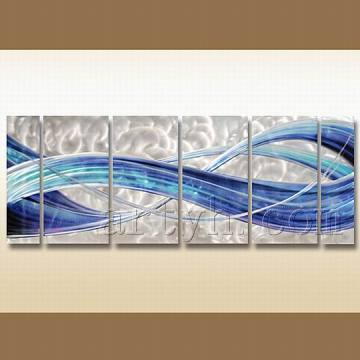 Abstract Lacquer Metal Art