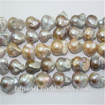 Wholesale 16" 15mm White Large Size Irregular Freshwater Pearls