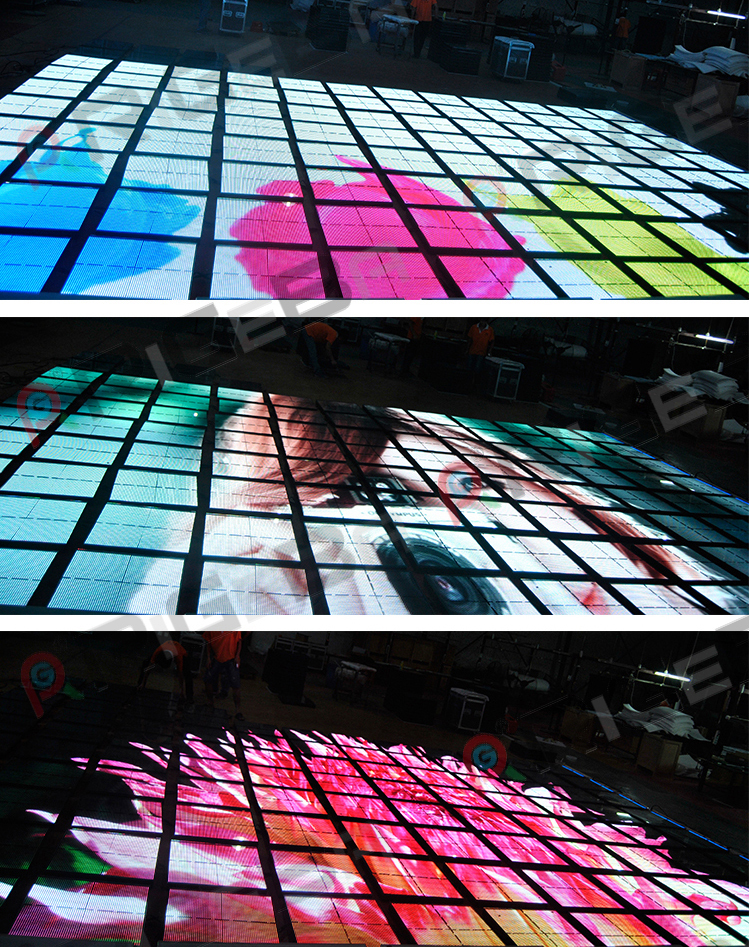 rigeba Hot selling P 4.81 outdoor led video interactive floor led dance floor panels