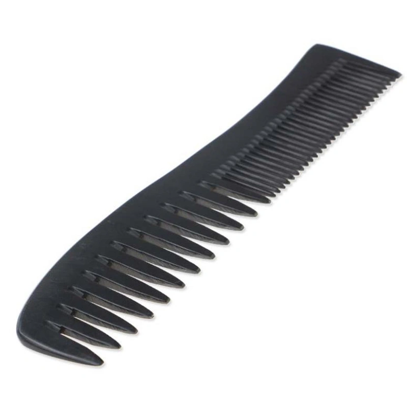 Fashionable Hairdressing Pet Plastic OEM Custom Logo Wide Tooth Barber Hair Comb