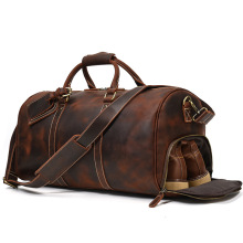 Oversized Travel Duffel Bag Leather Carry On Bag