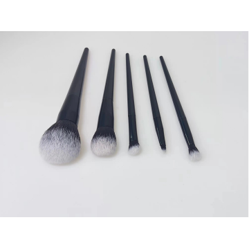 Amazon Top Selling Soft Hair Black Cosmetics Makeup Brush Set 5pcs