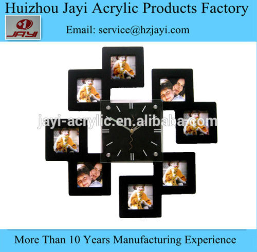 Acrylic Wall clocks with photo frame ,Modern Wall Clocks with photo frame