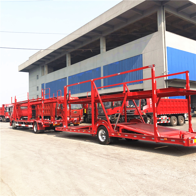 customized high quality 2 axles drawbar car carrier