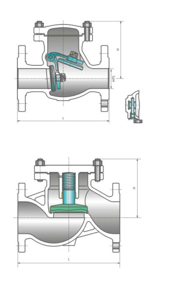 check valve drawing