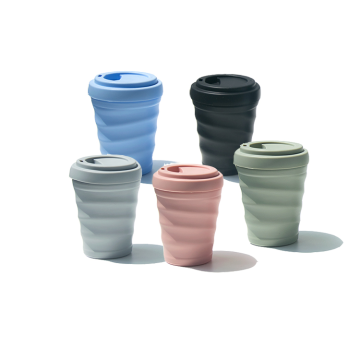 BPA free portable silicone water cup