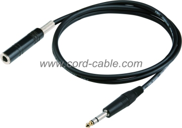 DMD Series Stereo Jack Socket to Stereo Jack Microphone Cable