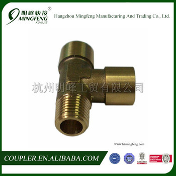 1/4M+1/4F+1/4F T type brass fittings