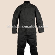 Black military combat uniform