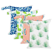 Washable Double Pocket Waterproof Wet Bag for Diaper Storage