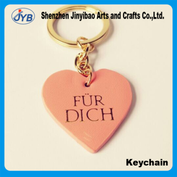 fashion design pink color women gift heart shape keyring