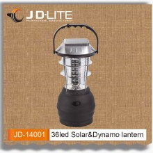 Hand Crank Dynamo Solar 36 LED lantern outdoor super bright solar led lantern