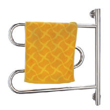 Heated towel racks with wall-mounted