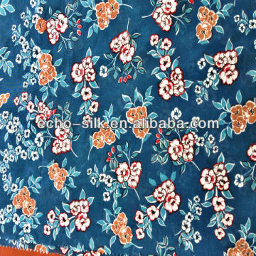 floral print silk blend fabric