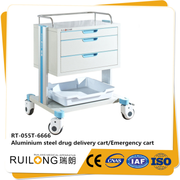 Newest Metal Frame Hospital Emergency Nursing Trolley