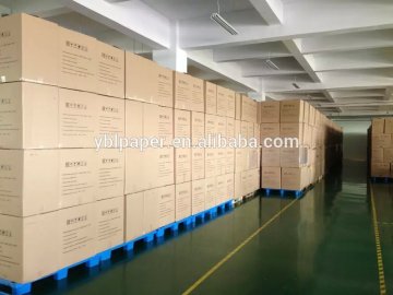 finished paper goods and packed in container