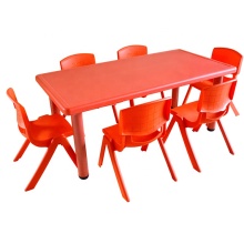Preschool Kids PE Rectangular Plastic Table