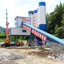 HZS90 construction use advanced concrete batching plant