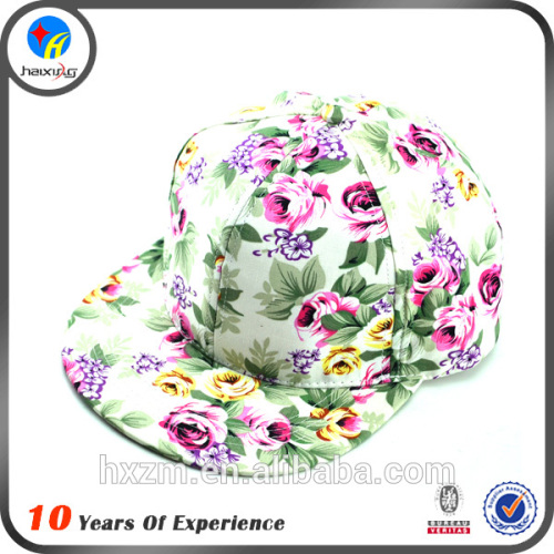 Cheap flower snapback hat custom snapback cap wholesale