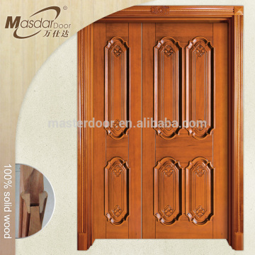 Turkish pure solid wooden door for external prices