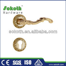 Door handle with zinc rose