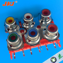 6 pin AV Audio Video RCA connector