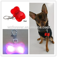 2016 Bone Shaped Plastic Bling Cat/Dog LED Pet Tag