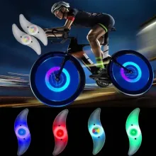 Vibrant Bicycle Wheel Lights for Enhanced Night Visibility