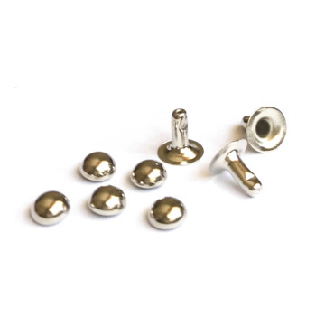 Silver Half Ball Rivets for Clothing 4mm