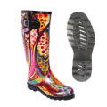 Kvinnor Rain Rubber Boot med justerbar spänne