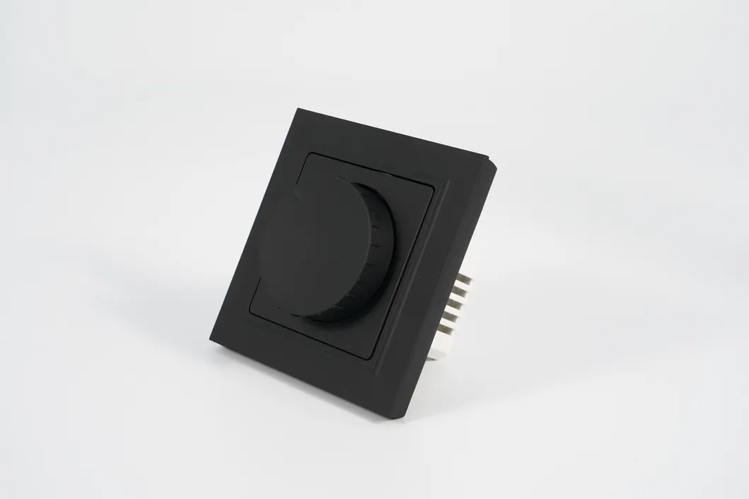 Elendax Black Flush Mounted Rotary Dimmer Switch for LED Light