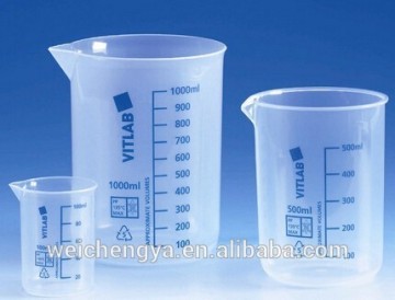 Laboratory plastic measuring beaker .PP beaker