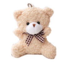 Custom Plush Crane Machine Soft Toy Plush Keychain Fluffy Teddy Bear