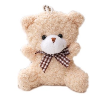 Custom Plush Crane Machine Soft Toy Plush Keychain Fluffy Teddy Bear