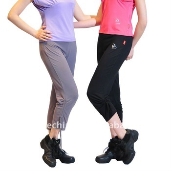11112410 Viscose/spandex fashion Yoga wear,girls Seven-Eighths Pants