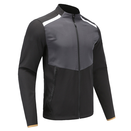 Mens Soccer Wear Jacket Black