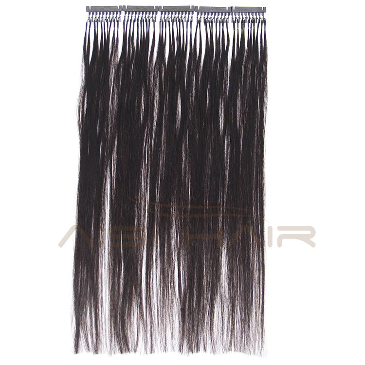 Aisi Hair 2018 New Arrival Factory Directly Product Raw Indian hair 6D Clip in Hair Extensions