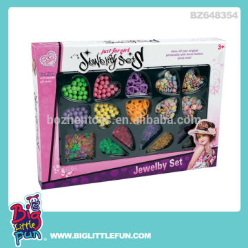 Girls diy string beads toy plastic jewelry toy