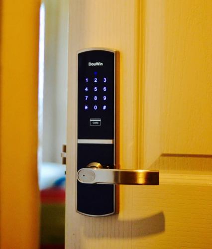 Household safe smart card digital door lock