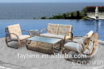 GW3258 Set New design outdoor furniture synthetic rattan sofa set