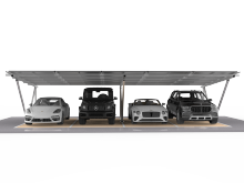 N-shaped Parking Shed Assembly