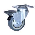 2 inch plaat caster met slot TPE wiel