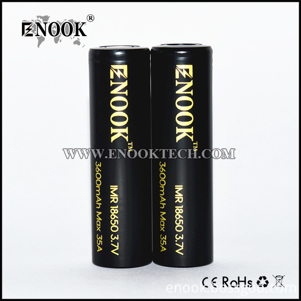 2017 Newest Enook 18650 3600mah Battery