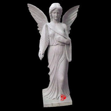 limestone handcraft carving angel sculpture