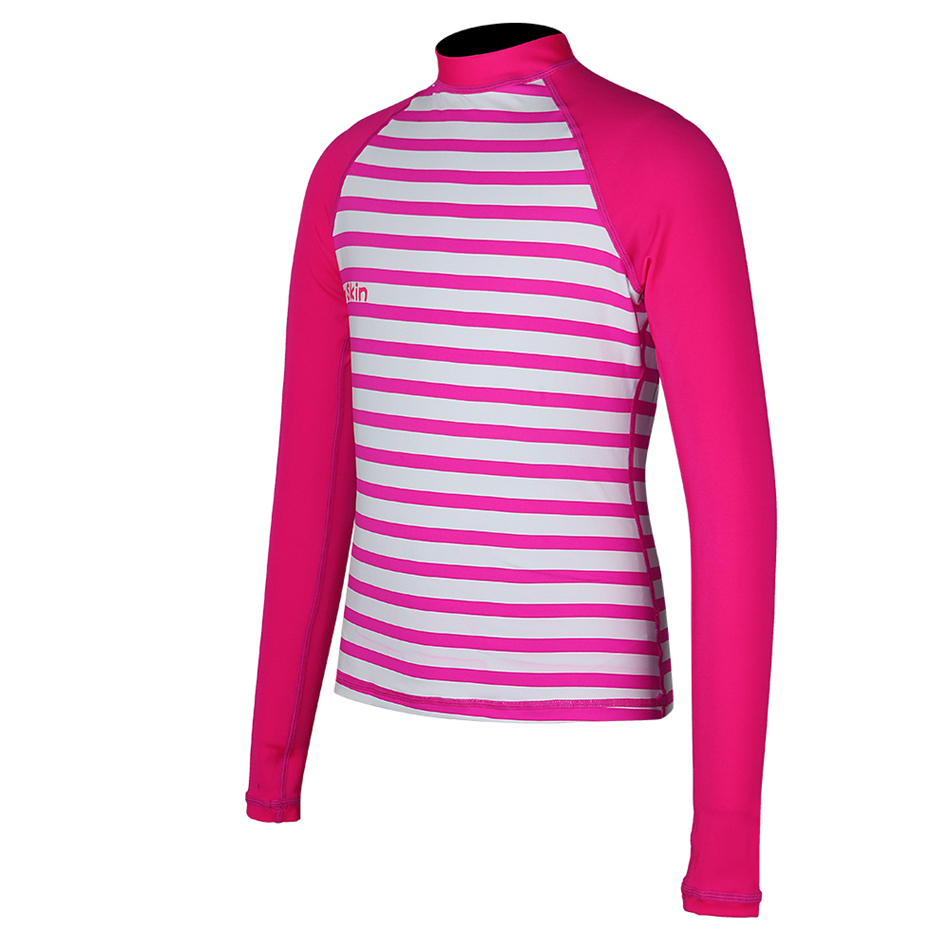 Seackin Girls Long Sleeve Swimwear Rash Guard