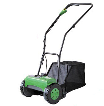 Cordless Cylinder Lawn Mower With Grass Catcher